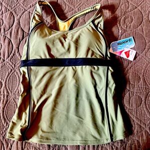 Active race back tankini top